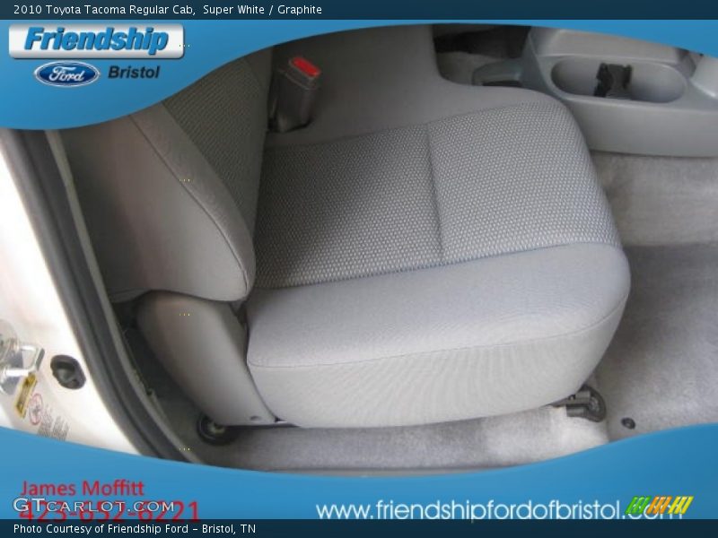 Super White / Graphite 2010 Toyota Tacoma Regular Cab