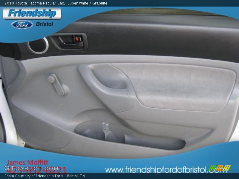 Super White / Graphite 2010 Toyota Tacoma Regular Cab