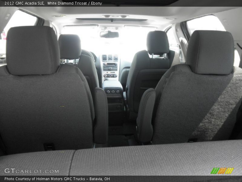 White Diamond Tricoat / Ebony 2012 GMC Acadia SLE