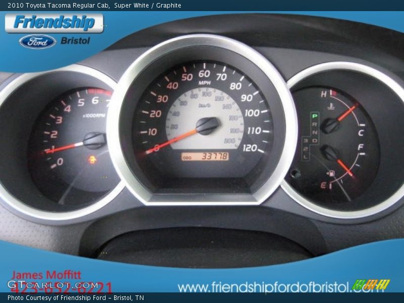 Super White / Graphite 2010 Toyota Tacoma Regular Cab