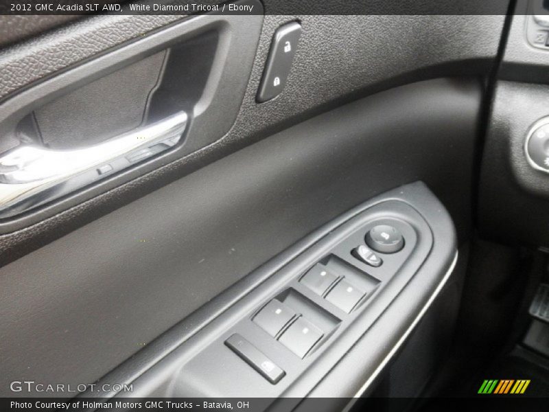 White Diamond Tricoat / Ebony 2012 GMC Acadia SLT AWD
