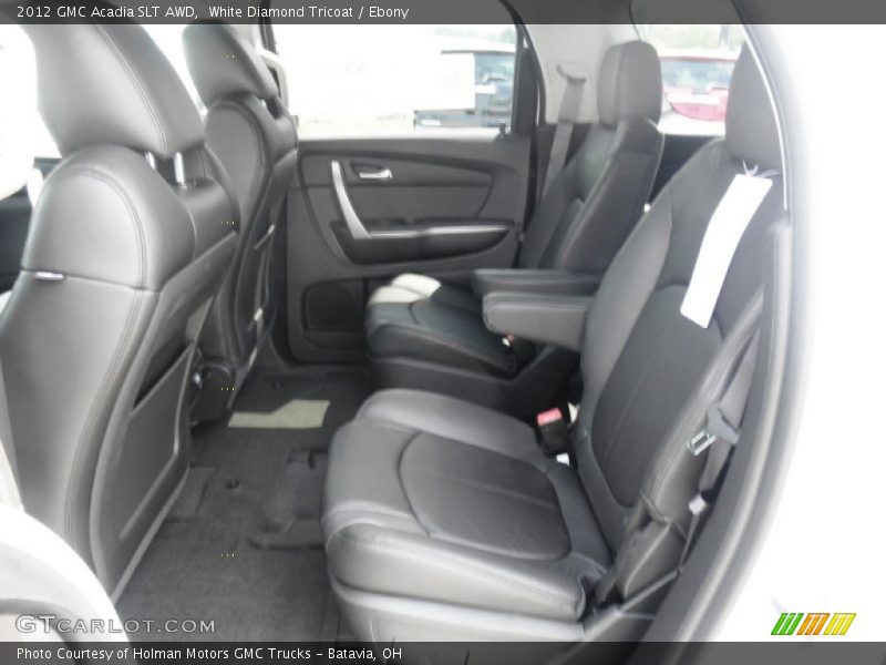 White Diamond Tricoat / Ebony 2012 GMC Acadia SLT AWD