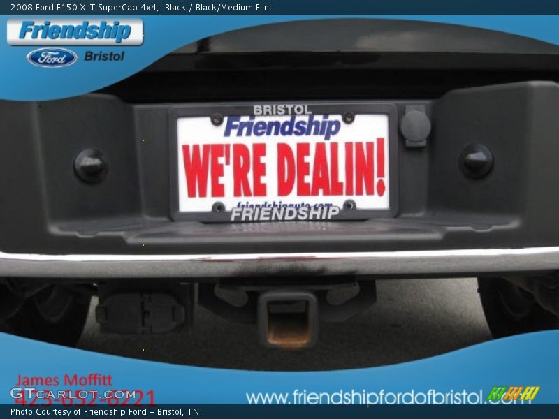 Black / Black/Medium Flint 2008 Ford F150 XLT SuperCab 4x4