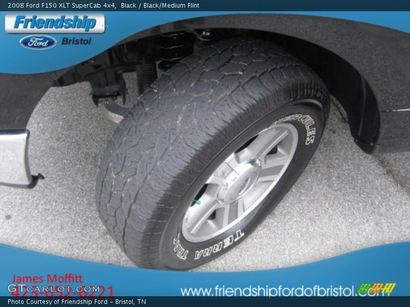 Black / Black/Medium Flint 2008 Ford F150 XLT SuperCab 4x4