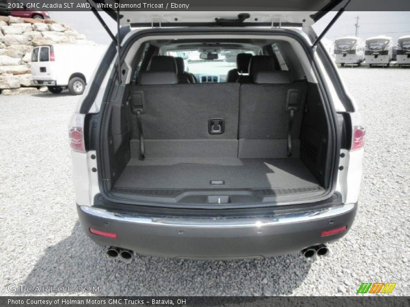White Diamond Tricoat / Ebony 2012 GMC Acadia SLT AWD