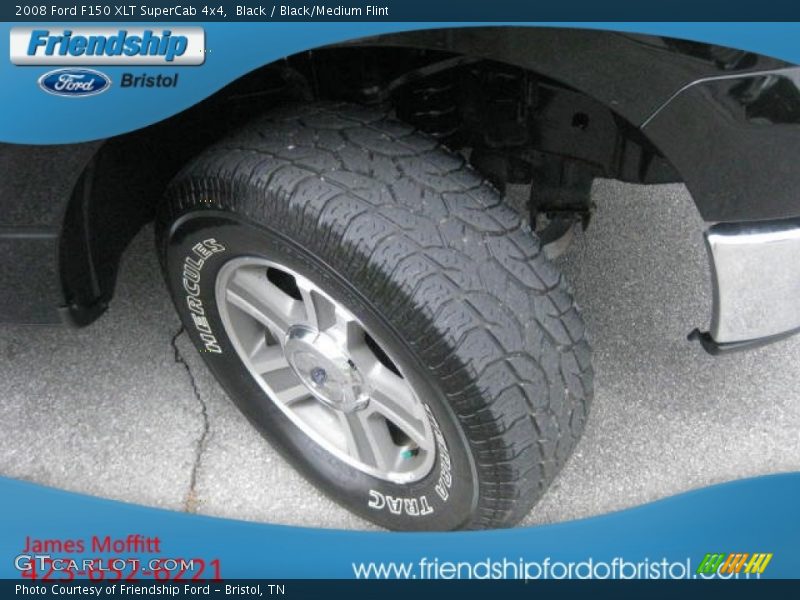 Black / Black/Medium Flint 2008 Ford F150 XLT SuperCab 4x4