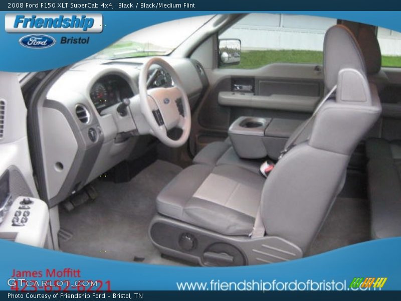 Black / Black/Medium Flint 2008 Ford F150 XLT SuperCab 4x4