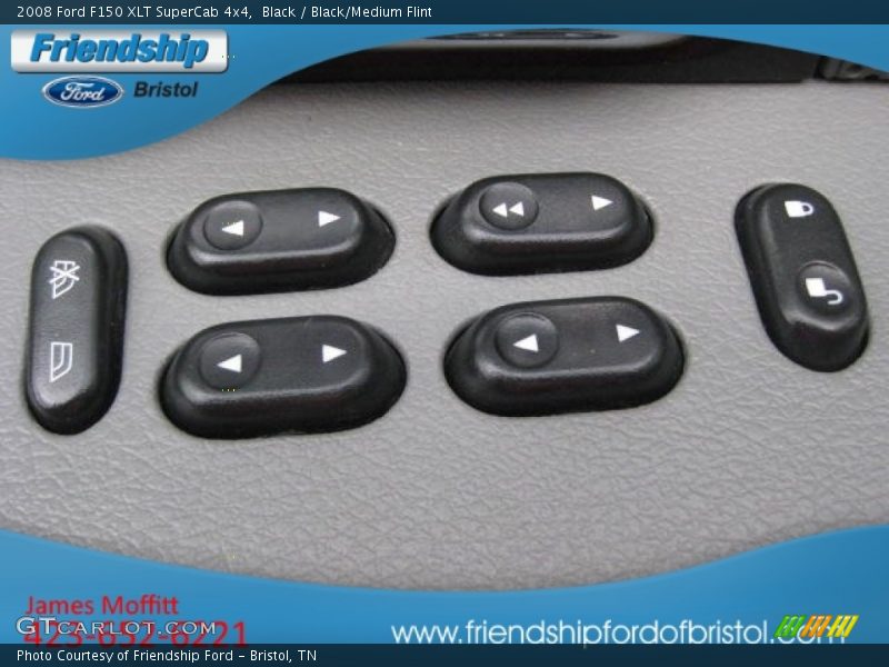 Black / Black/Medium Flint 2008 Ford F150 XLT SuperCab 4x4