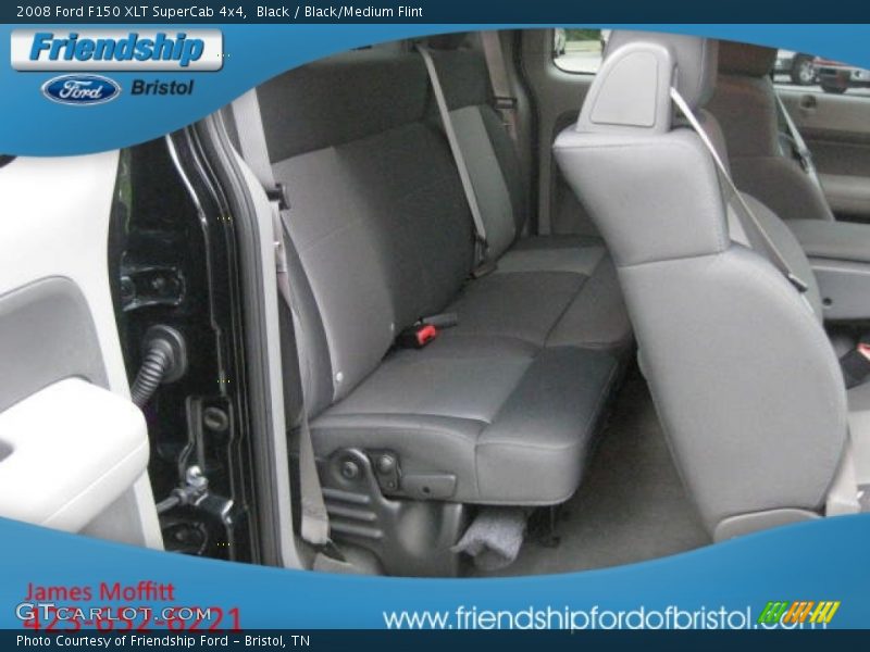 Black / Black/Medium Flint 2008 Ford F150 XLT SuperCab 4x4
