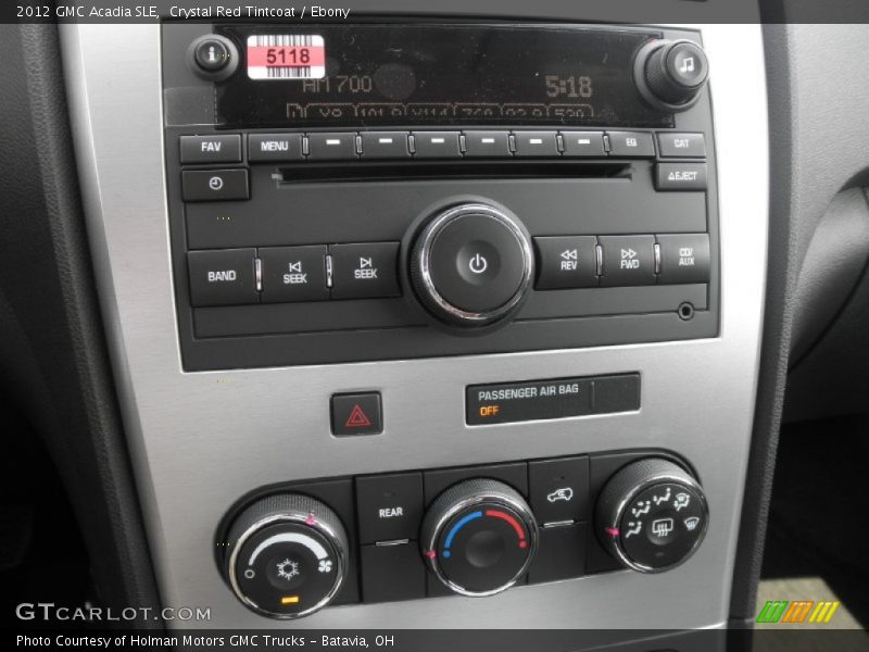 Crystal Red Tintcoat / Ebony 2012 GMC Acadia SLE
