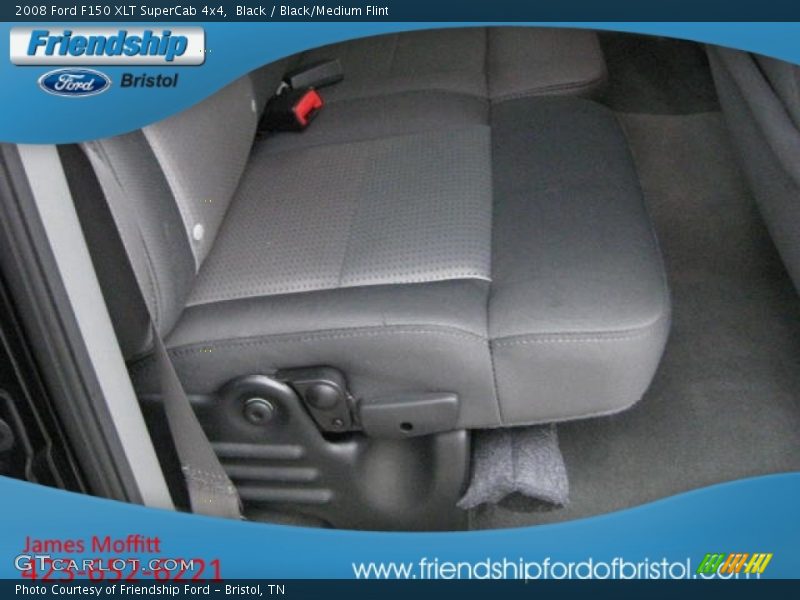 Black / Black/Medium Flint 2008 Ford F150 XLT SuperCab 4x4