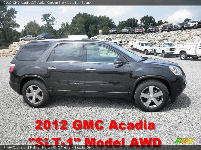 Carbon Black Metallic / Ebony 2012 GMC Acadia SLT AWD