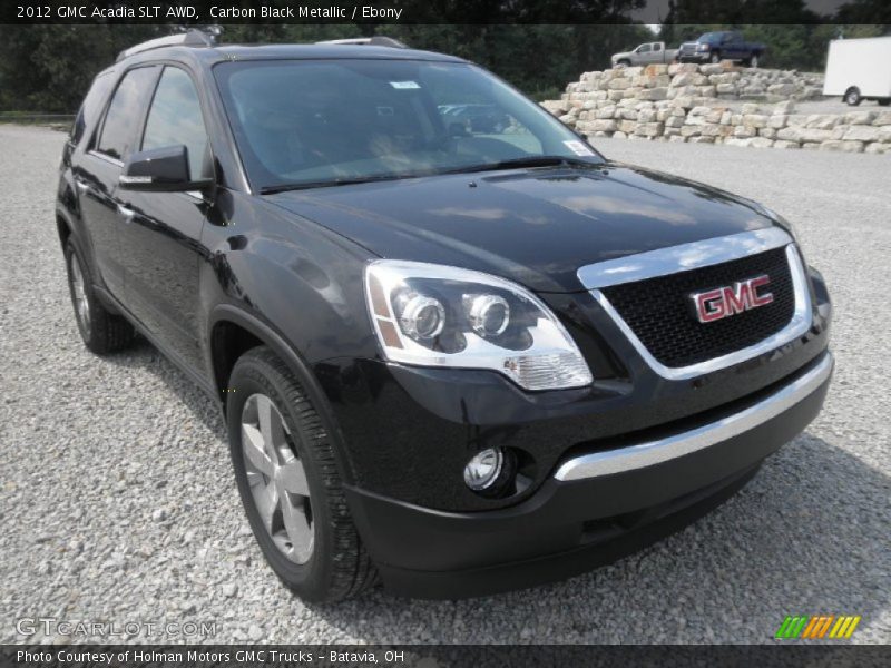 Carbon Black Metallic / Ebony 2012 GMC Acadia SLT AWD