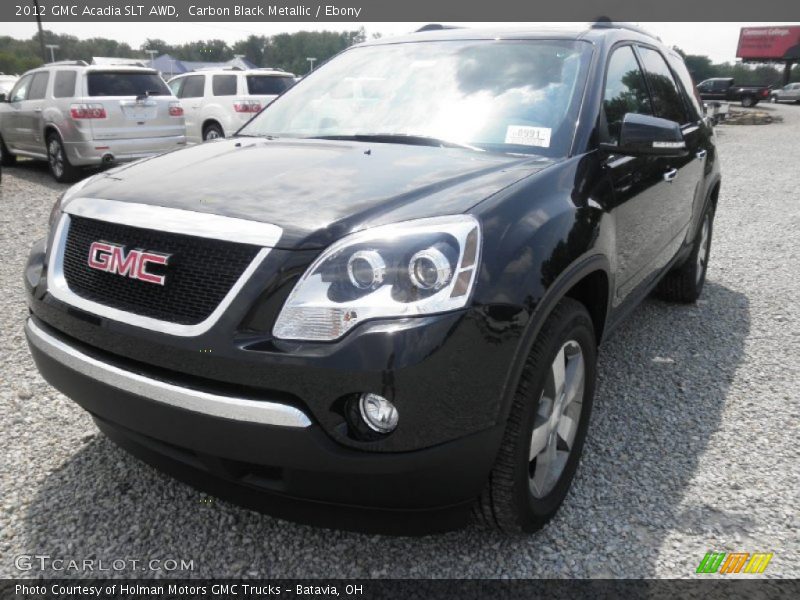 Carbon Black Metallic / Ebony 2012 GMC Acadia SLT AWD