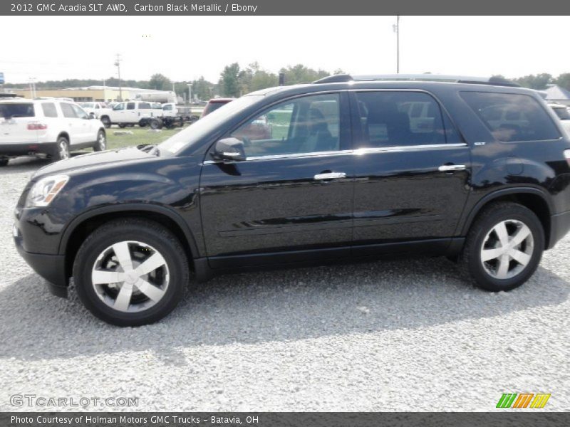 Carbon Black Metallic / Ebony 2012 GMC Acadia SLT AWD
