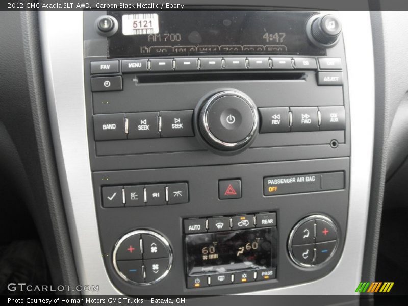 Carbon Black Metallic / Ebony 2012 GMC Acadia SLT AWD