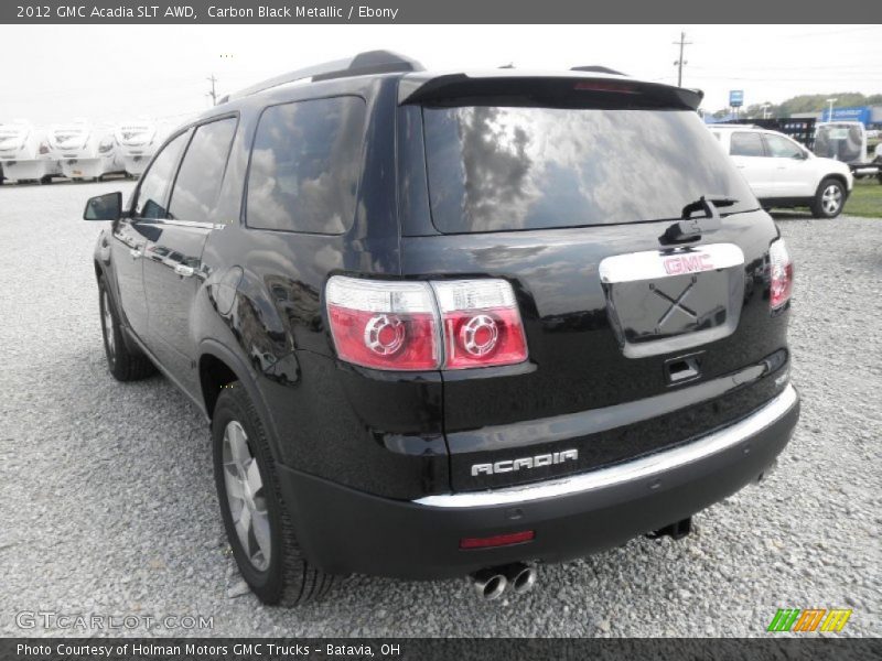 Carbon Black Metallic / Ebony 2012 GMC Acadia SLT AWD