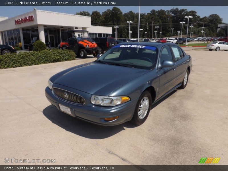 Titanium Blue Metallic / Medium Gray 2002 Buick LeSabre Custom