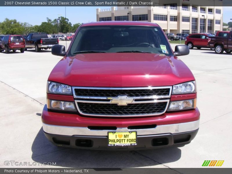 Sport Red Metallic / Dark Charcoal 2007 Chevrolet Silverado 1500 Classic LS Crew Cab