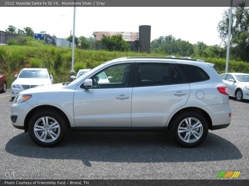Moonstone Silver / Gray 2012 Hyundai Santa Fe SE V6