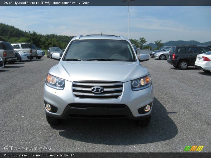 Moonstone Silver / Gray 2012 Hyundai Santa Fe SE V6