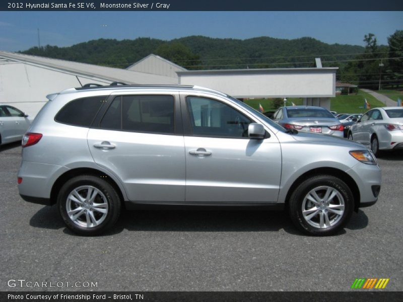 Moonstone Silver / Gray 2012 Hyundai Santa Fe SE V6