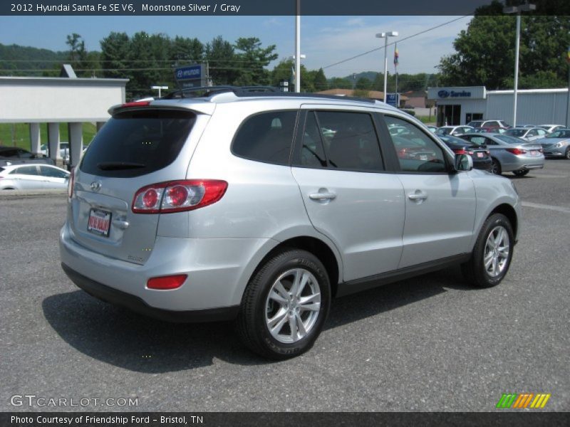 Moonstone Silver / Gray 2012 Hyundai Santa Fe SE V6