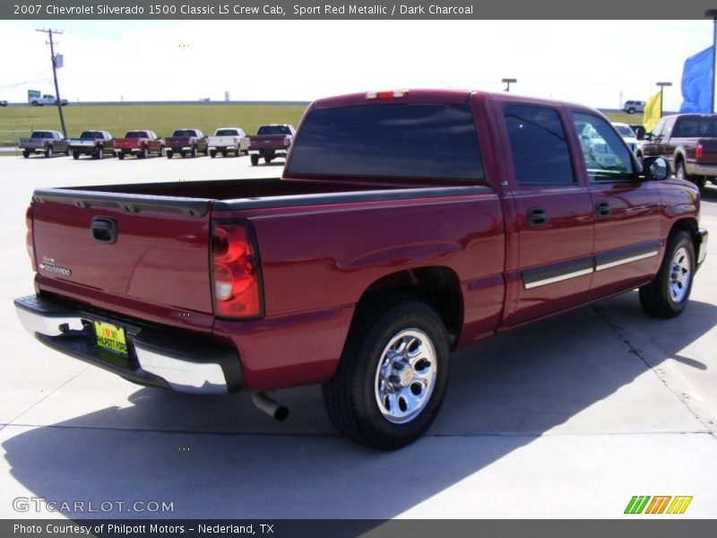 Sport Red Metallic / Dark Charcoal 2007 Chevrolet Silverado 1500 Classic LS Crew Cab