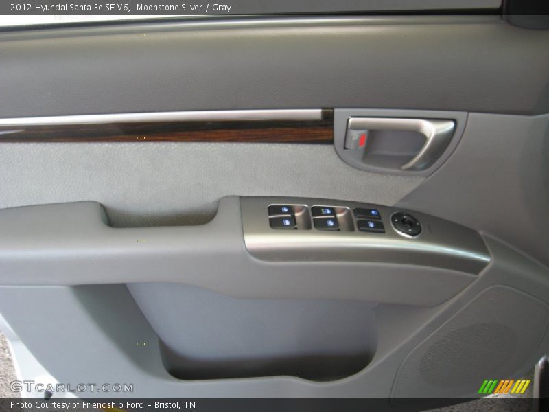 Moonstone Silver / Gray 2012 Hyundai Santa Fe SE V6