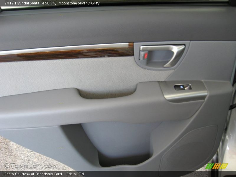 Moonstone Silver / Gray 2012 Hyundai Santa Fe SE V6