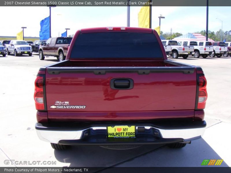 Sport Red Metallic / Dark Charcoal 2007 Chevrolet Silverado 1500 Classic LS Crew Cab