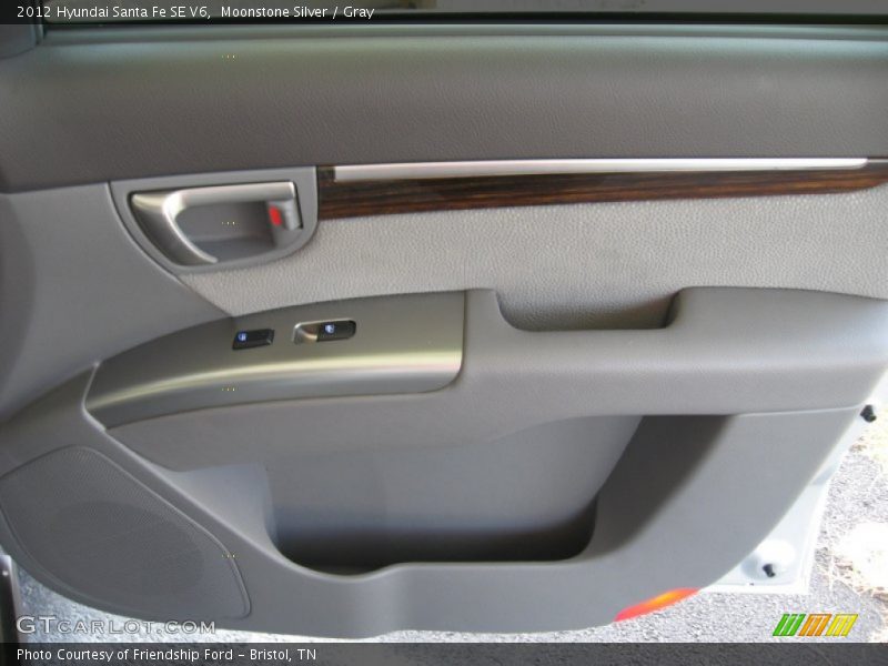 Moonstone Silver / Gray 2012 Hyundai Santa Fe SE V6