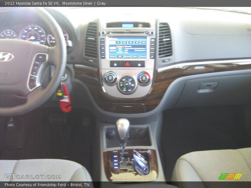 Moonstone Silver / Gray 2012 Hyundai Santa Fe SE V6