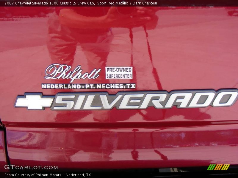 Sport Red Metallic / Dark Charcoal 2007 Chevrolet Silverado 1500 Classic LS Crew Cab