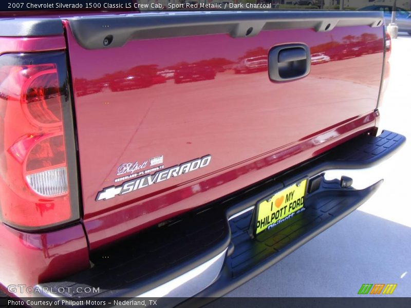 Sport Red Metallic / Dark Charcoal 2007 Chevrolet Silverado 1500 Classic LS Crew Cab