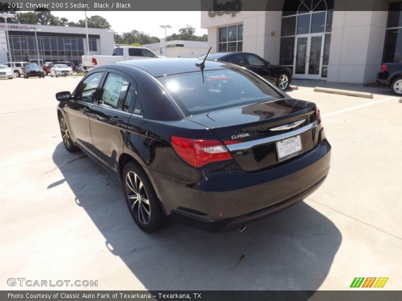 Black / Black 2012 Chrysler 200 S Sedan