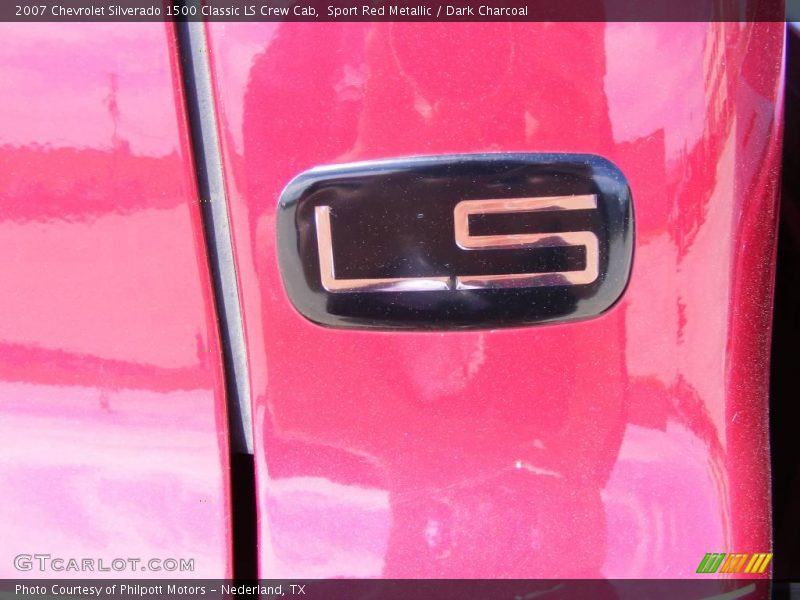 Sport Red Metallic / Dark Charcoal 2007 Chevrolet Silverado 1500 Classic LS Crew Cab