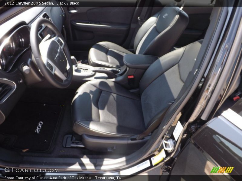 Black / Black 2012 Chrysler 200 S Sedan