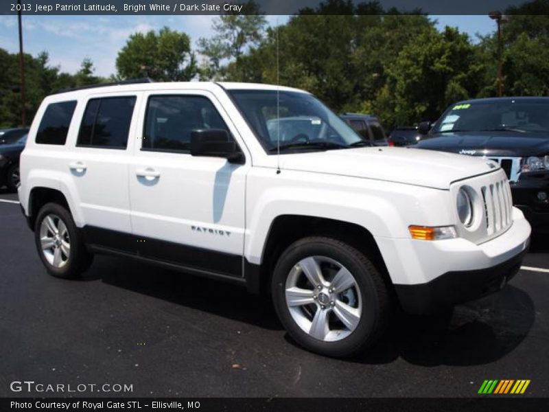 Bright White / Dark Slate Gray 2013 Jeep Patriot Latitude