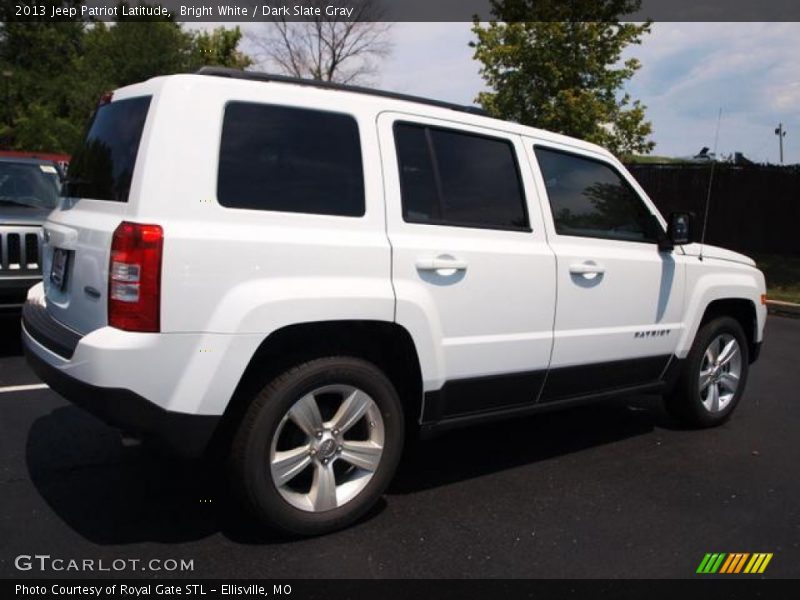 Bright White / Dark Slate Gray 2013 Jeep Patriot Latitude