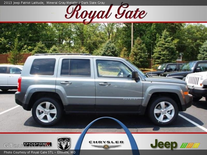 Mineral Gray Metallic / Dark Slate Gray 2013 Jeep Patriot Latitude
