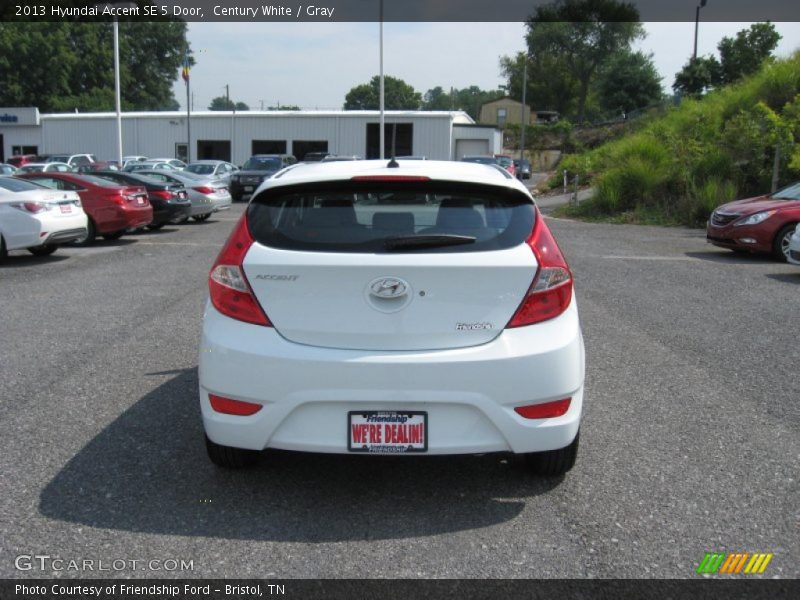 Century White / Gray 2013 Hyundai Accent SE 5 Door