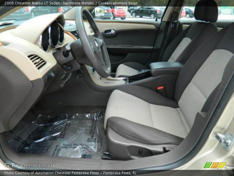 Sandstone Metallic / Cocoa/Cashmere Beige 2008 Chevrolet Malibu LT Sedan