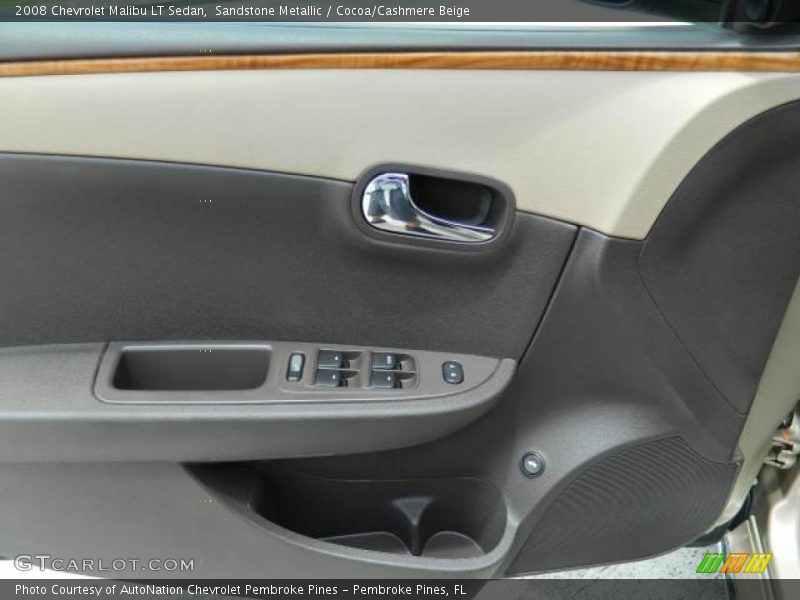 Sandstone Metallic / Cocoa/Cashmere Beige 2008 Chevrolet Malibu LT Sedan