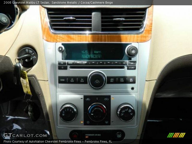 Sandstone Metallic / Cocoa/Cashmere Beige 2008 Chevrolet Malibu LT Sedan
