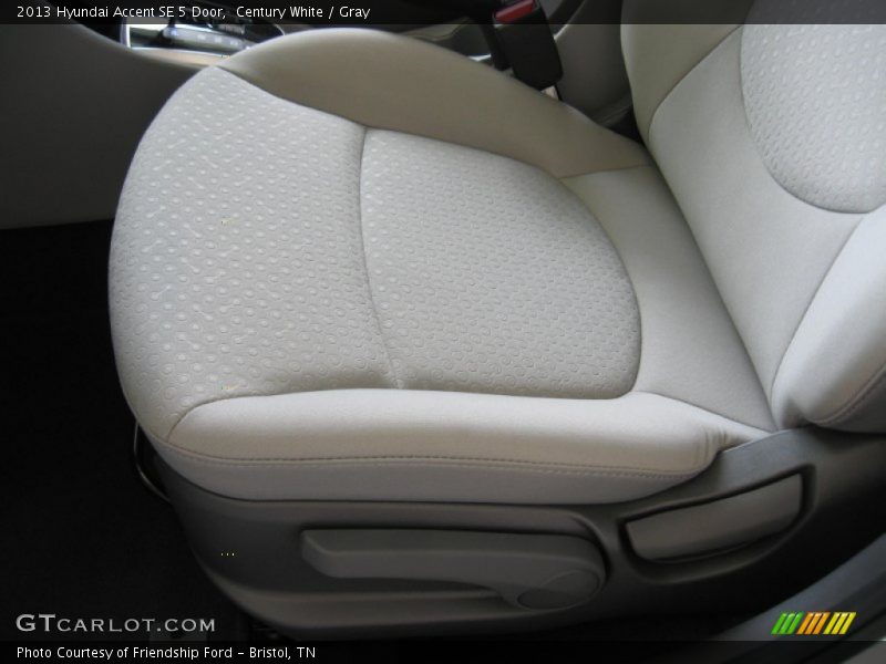 Century White / Gray 2013 Hyundai Accent SE 5 Door