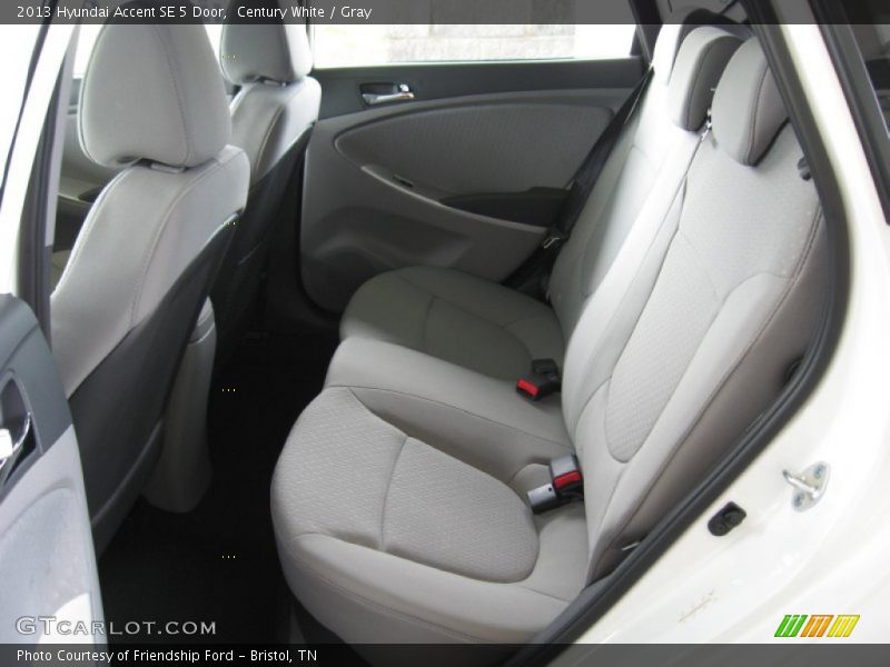 Century White / Gray 2013 Hyundai Accent SE 5 Door