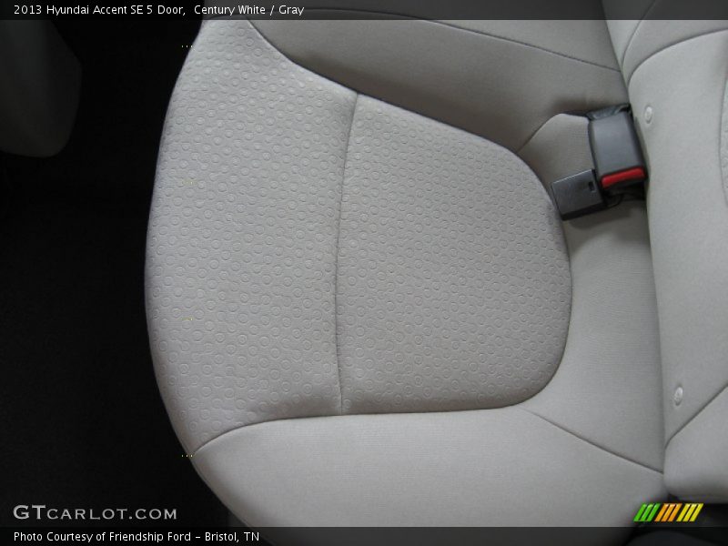 Century White / Gray 2013 Hyundai Accent SE 5 Door