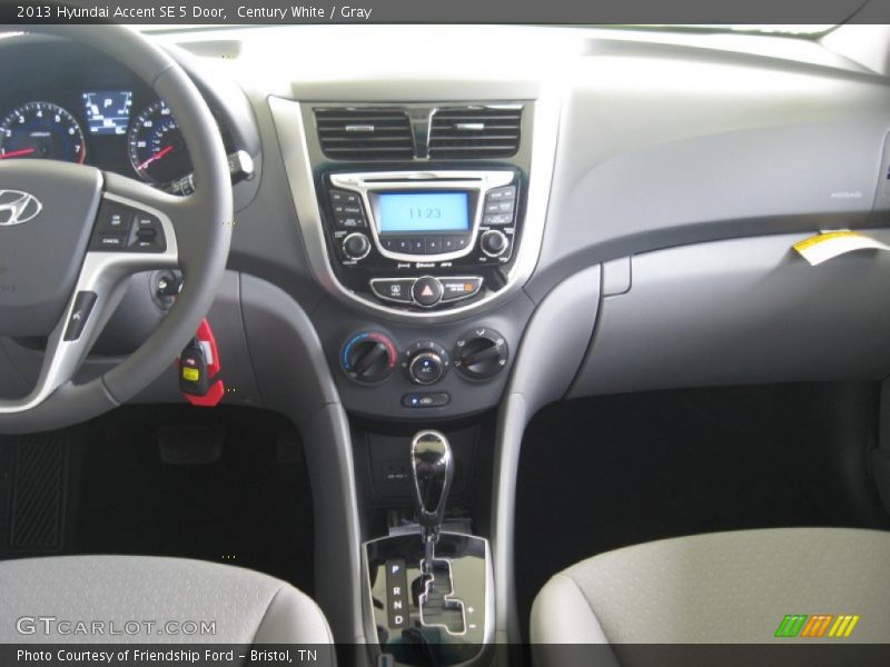 Century White / Gray 2013 Hyundai Accent SE 5 Door