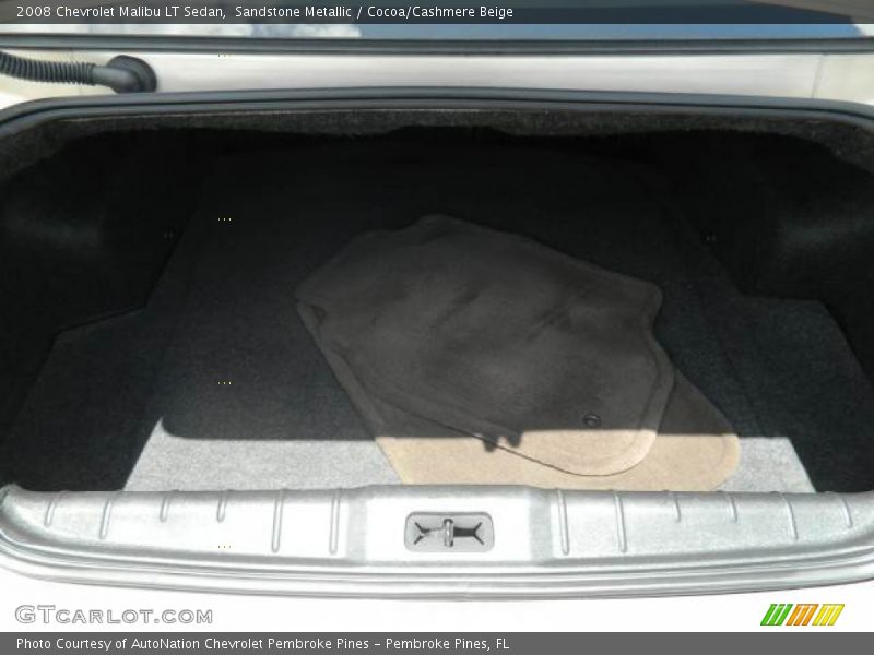Sandstone Metallic / Cocoa/Cashmere Beige 2008 Chevrolet Malibu LT Sedan
